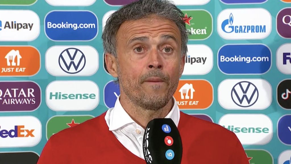 (MEDIASET) La rueda de prensa de Luis Enrique tras la eliminación ante Italia en la Euro 2020: "Hay futuro, es muy fácil entrenar a estos jugadores"