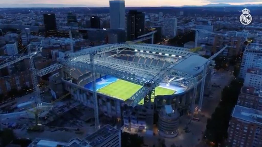 Los avances de las obras del nuevo Bernabéu a vista de dron (12/09/2021)