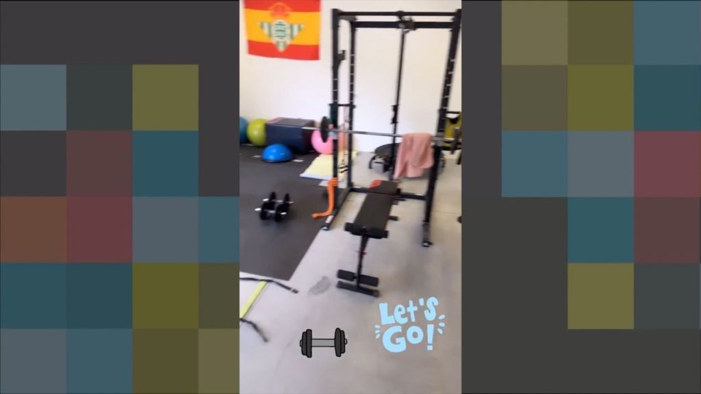Dani Ceballos y el guiño al Real Betis en su gimnasio