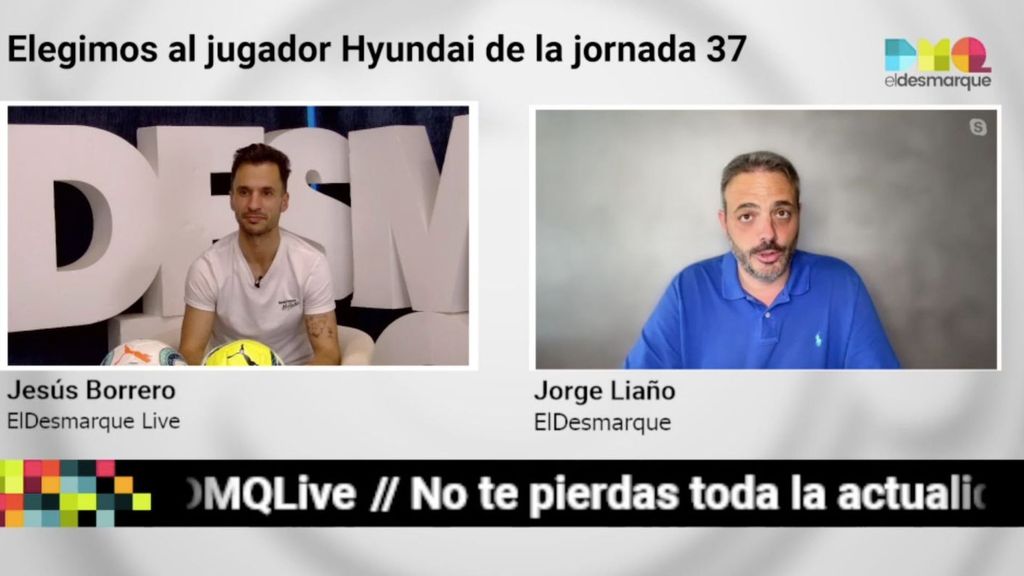 Jesús Borrero y Jorge Liaño eligen al jugador Hyundai Genius de la jornada 37 de LaLiga Santander: Juanmi