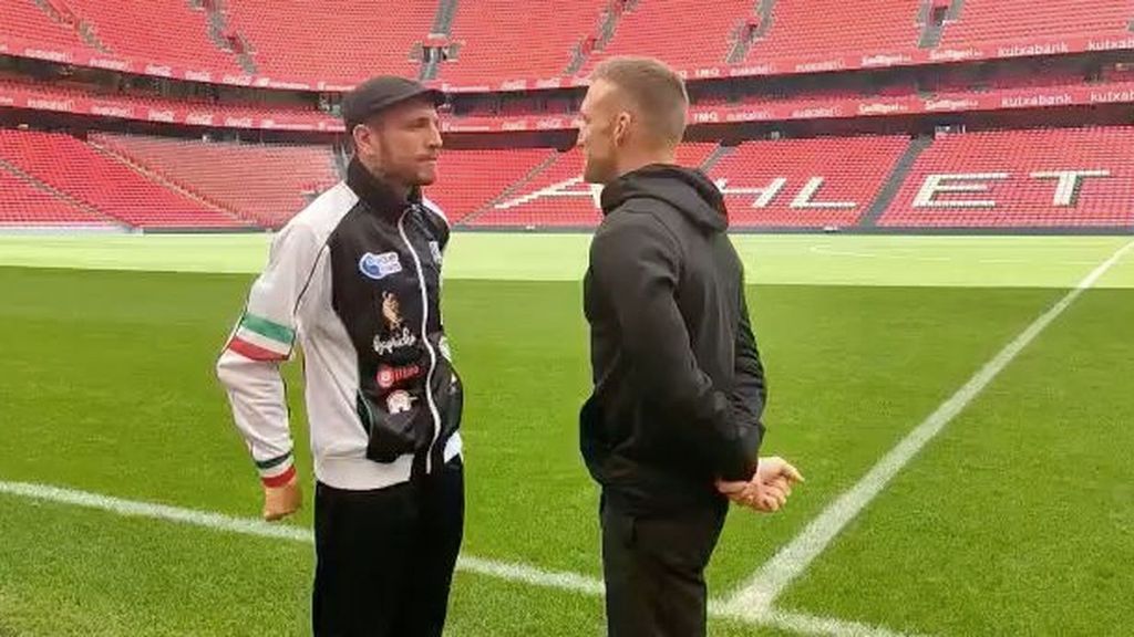 Boxeo: Face to face de Kerman Lejarraga y Metcalf en San Mamés