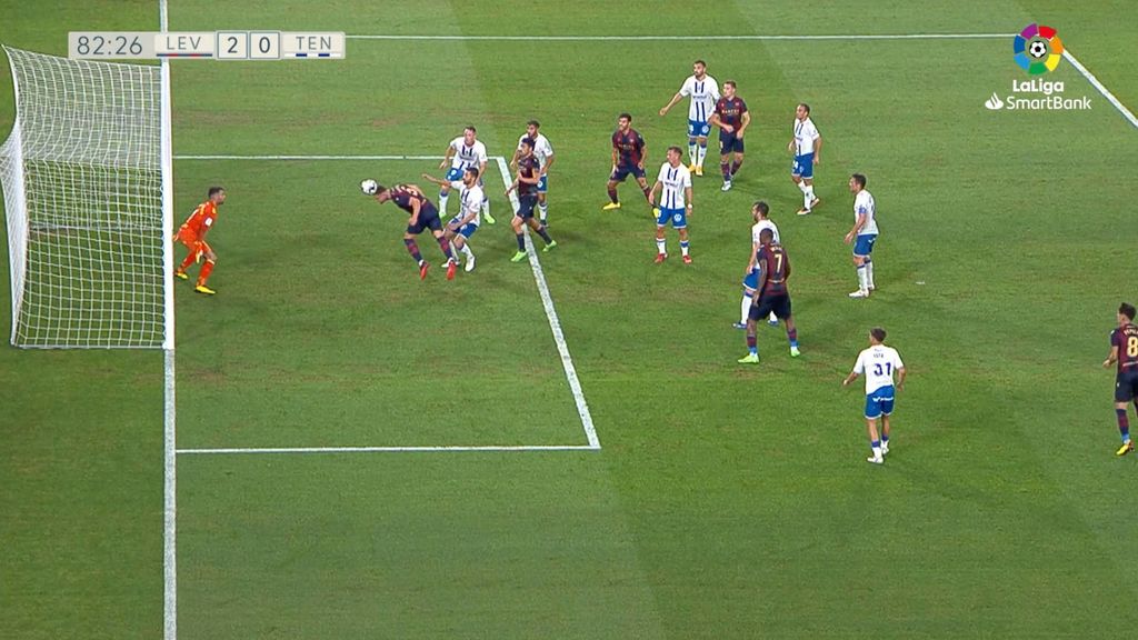 Levante 2-0 Tenerife: Gol de Mustafi