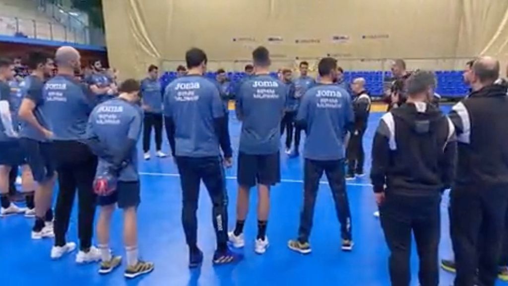 Los Hispanos, en un entrenamiento en Benidorm antes de irse al Mundial