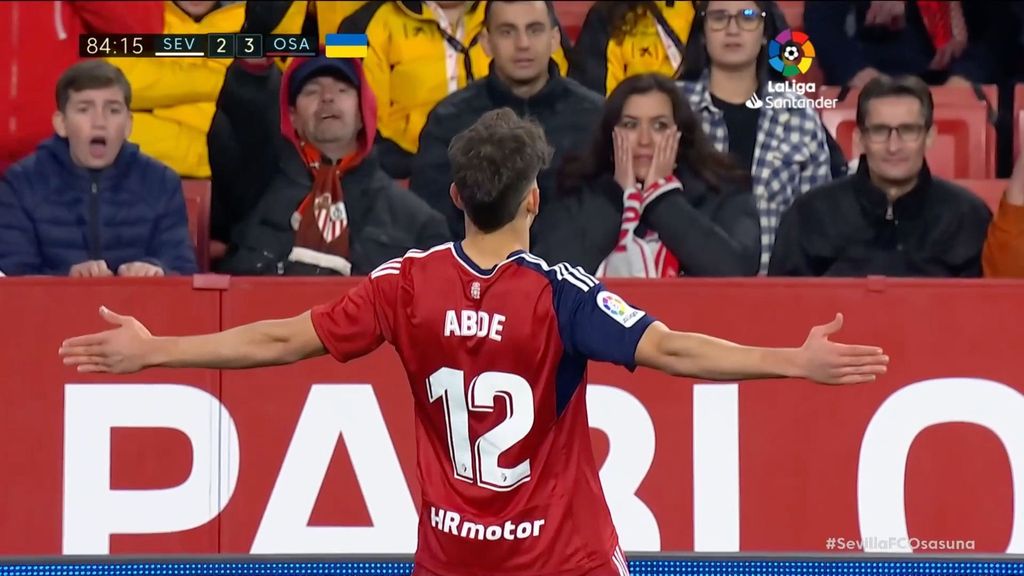 Sevilla 2-3 Osasuna: Gol de Ez Abde