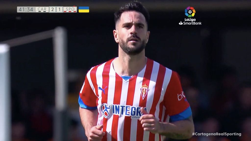 Cartagena 2-1 Sporting: Gol de Insua