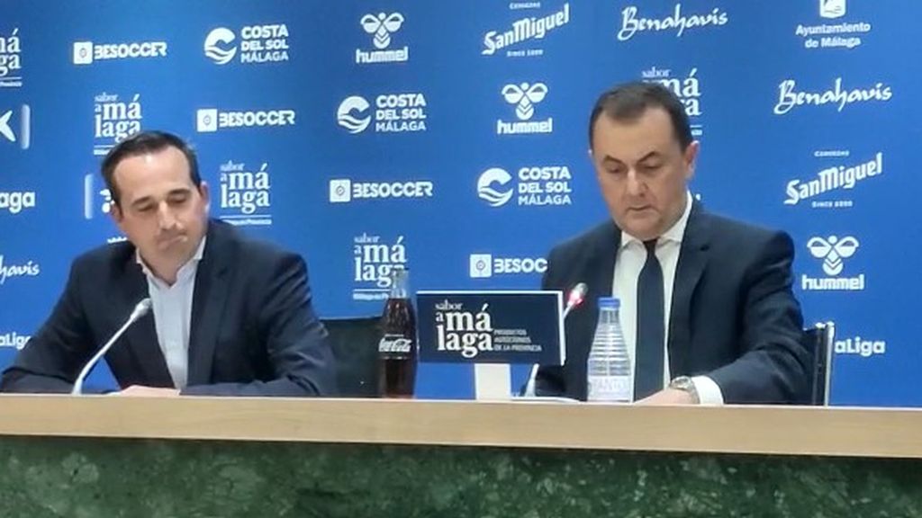 Rueda de prensa del administrador judicial y del director general del Málaga