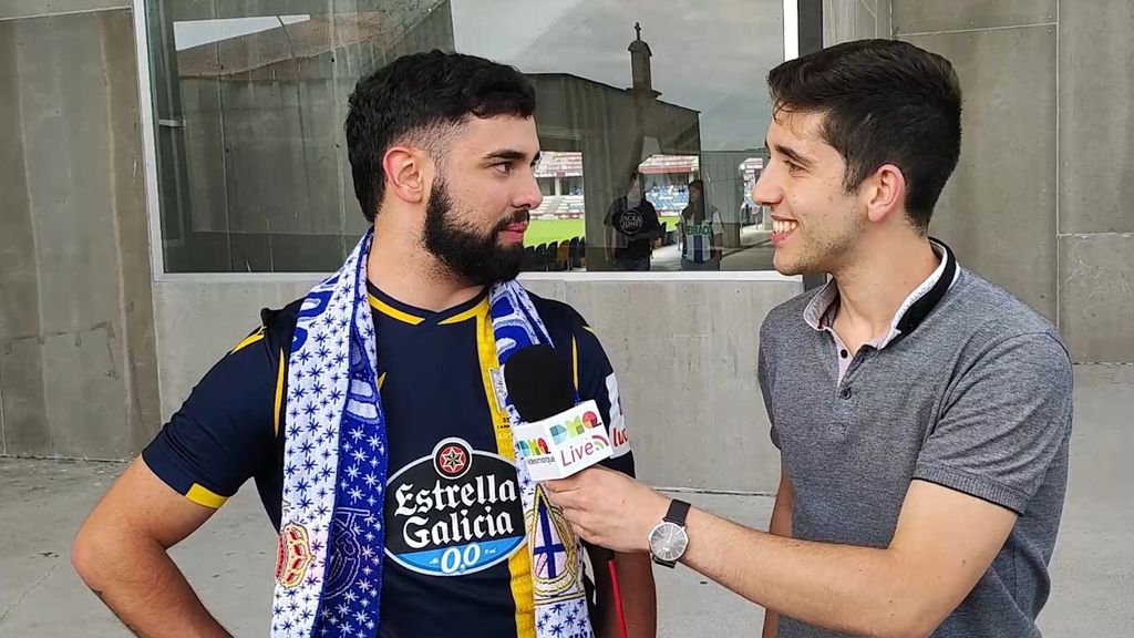 La afición del Dépor quiere el ascenso: "Nos van a ver volver"