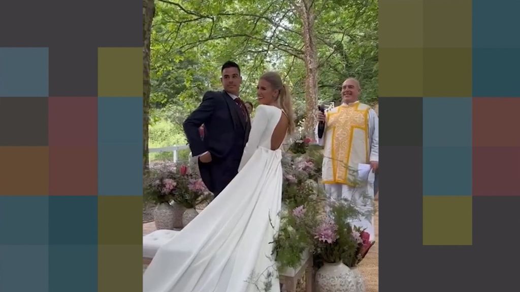 La boda del jugador del Athletic Dani García y Naroa Peñagarikano