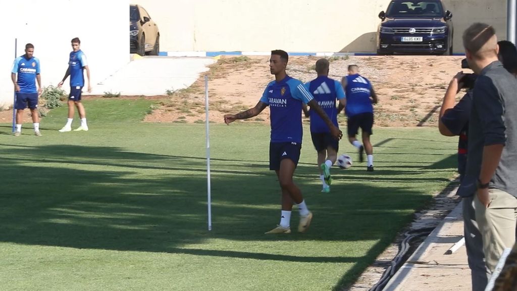 Marcos Luna trabaja con normalidad tras su lesión de menisco