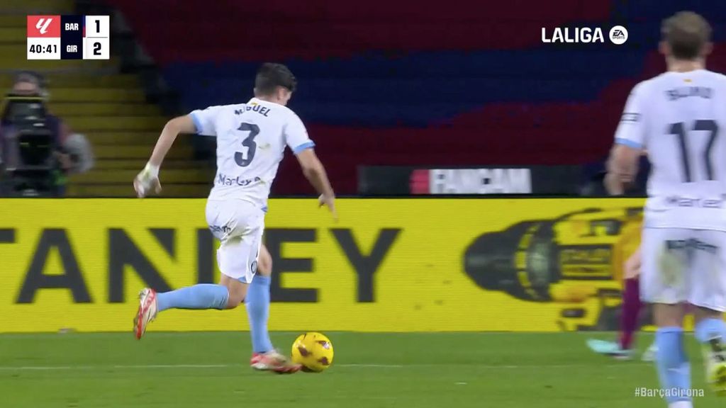 Barcelona 2-4 Girona: Gol de Miguel Gutiérrez