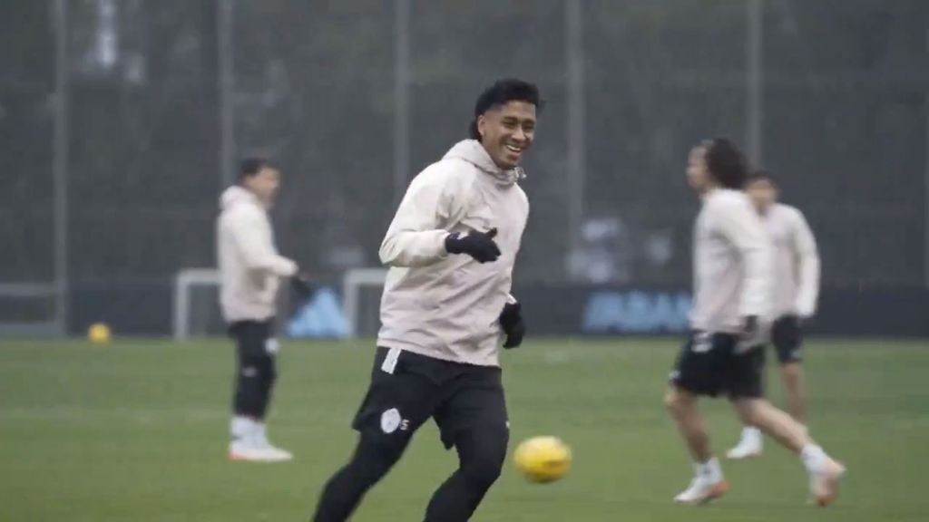 El Celta trabaja en Afouteza con Javi Rueda, Hugo Álvarez y Javi Domínguez