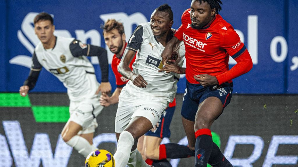 Osasuna 3-3 Valencia CF: resumen del partido