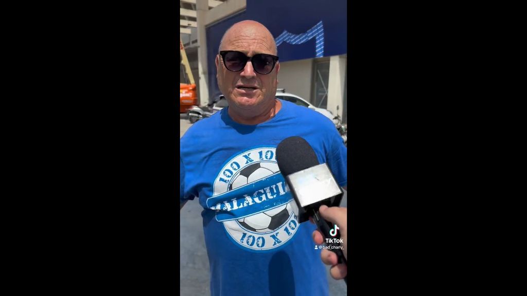 La lección de amor a su equipo de un aficionado del Málaga