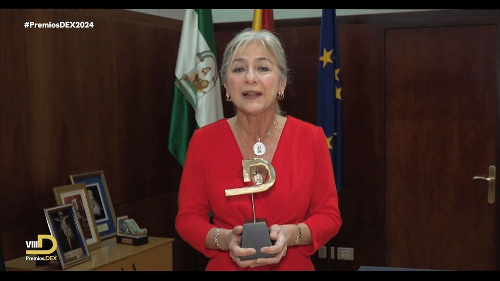 Premios DEX 2024: Patricia del Pozo, Consejera de Cultura y Deporte. Patrocinador: Junta de Andalucía