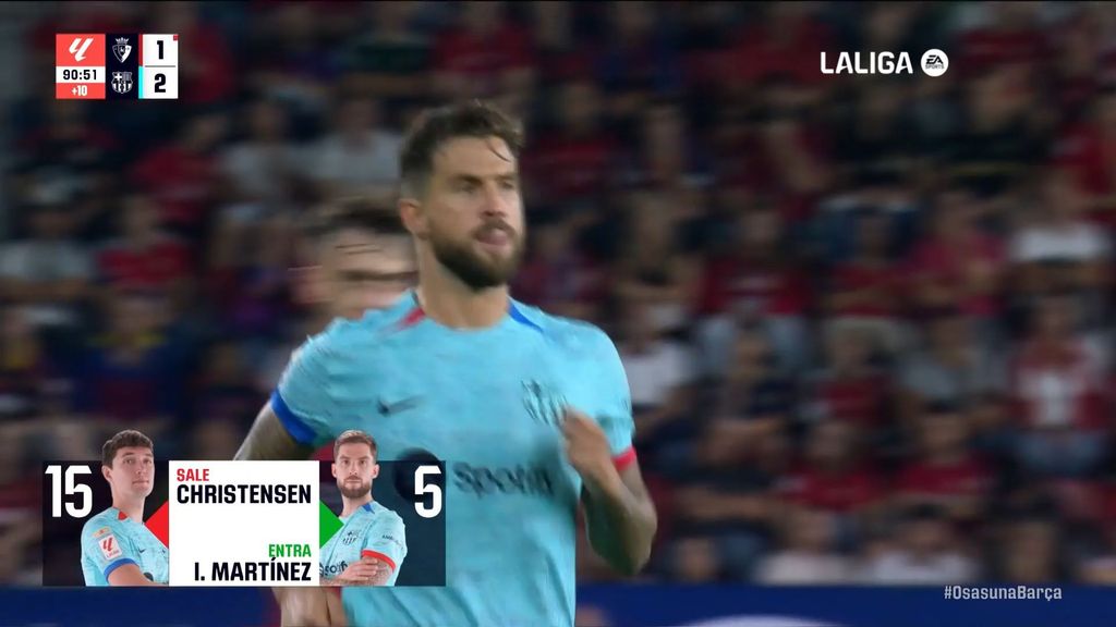 Osasuna 1-2 Barcelona: Debut de Iñigo Martínez