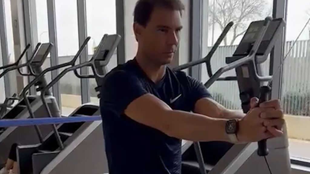Rafa Nadal muestra cómo se recupera de su última lesión