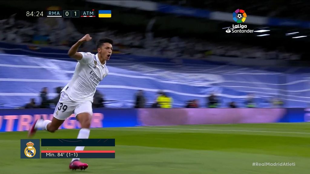 Real Madrid-Atlético de Madrid: 1-1 gol de Álvaro Rodríguez