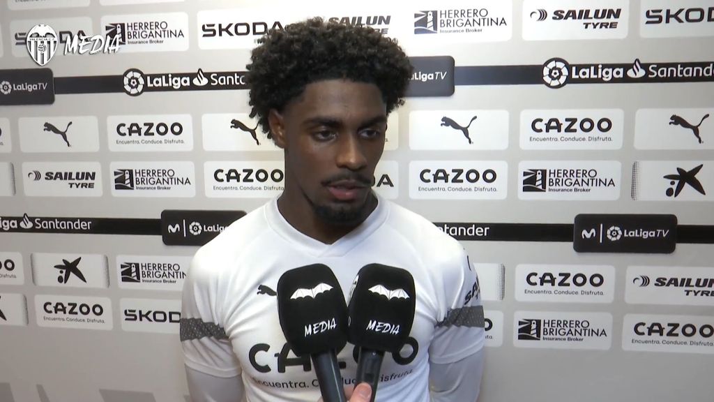 Thierry Correia en zona mixta