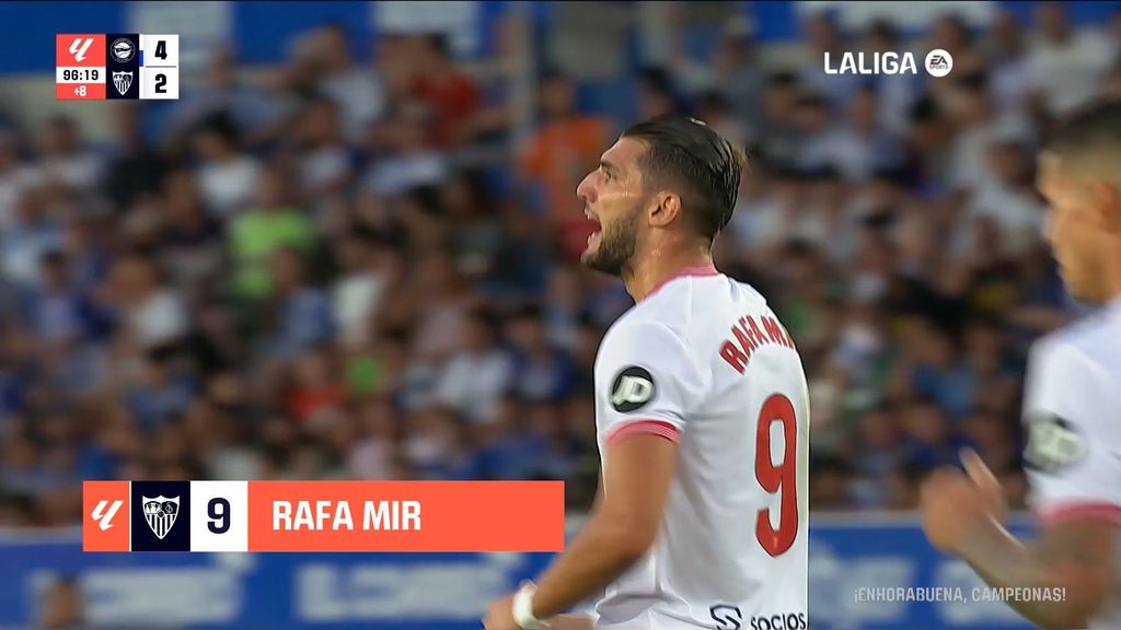 Alavés-Sevilla FC: 4-3 gol de Rafa Mir