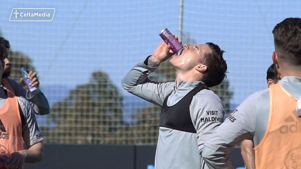 El Celta prepara su partido ante el Real Madrid