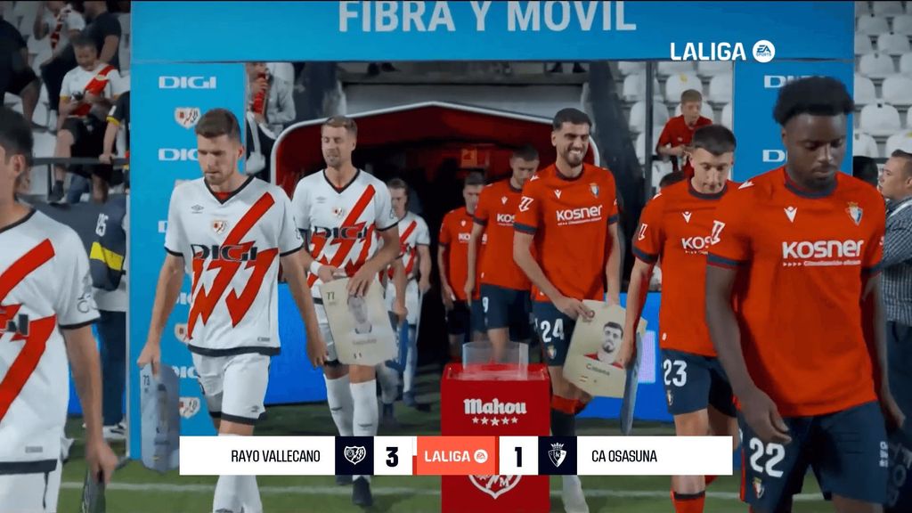 Rayo Vallecano 3-1 Osasuna: Resumen del partido