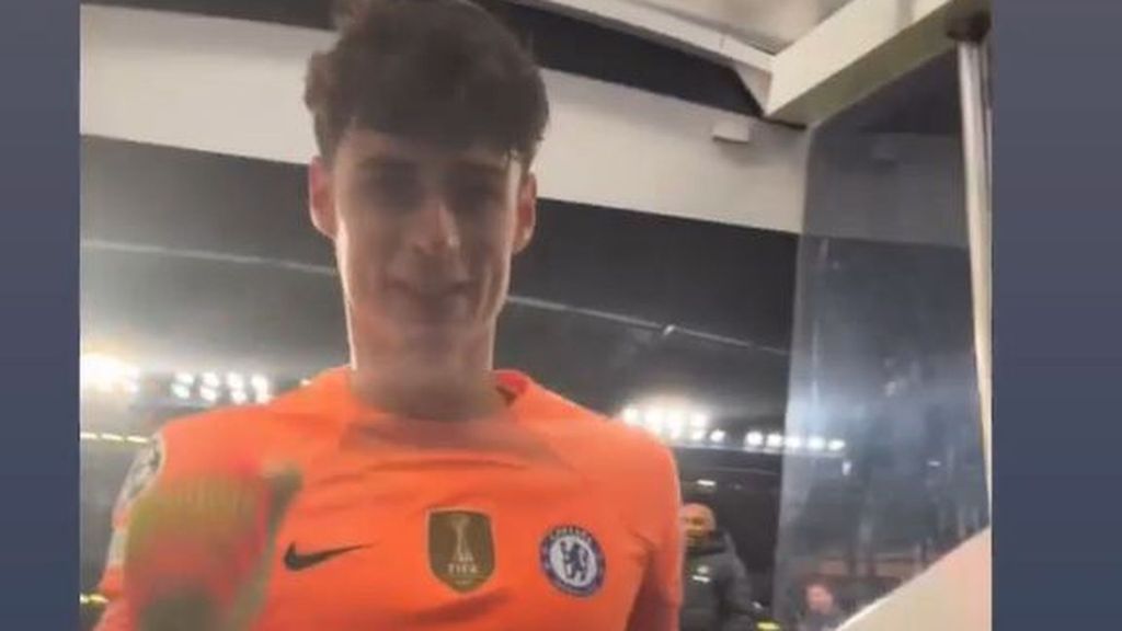 Kepa sale tras la victoria del Chelsea