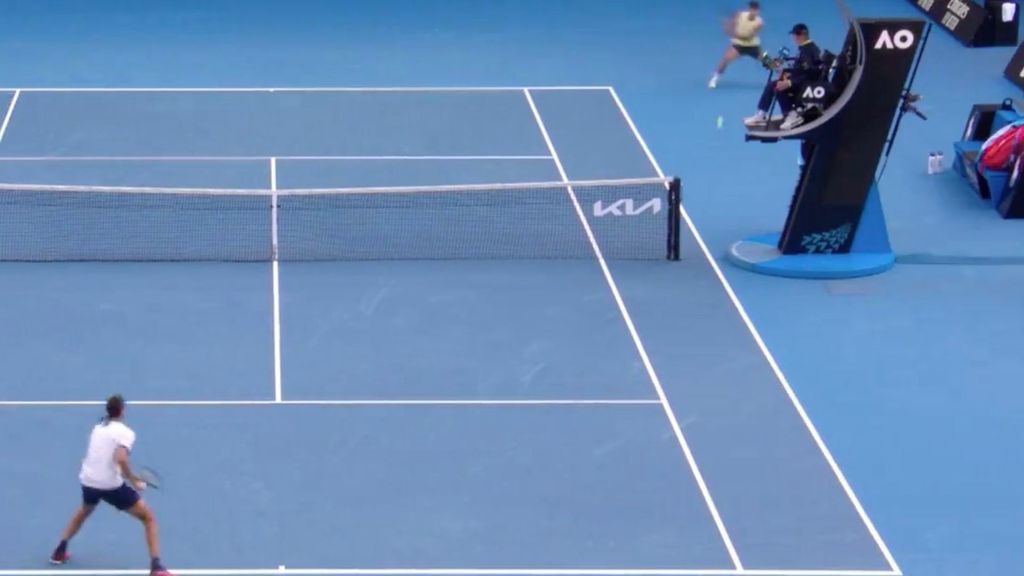 El puntazo de Alcaraz que aplaudió hasta Sonego