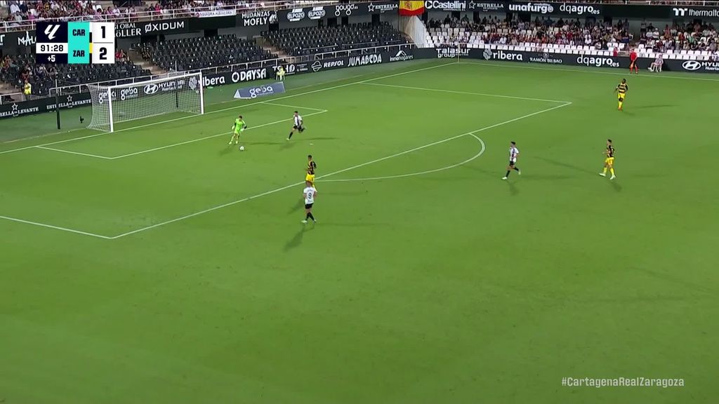 Cartagena 1-3 Zaragoza: Gol de Mollejo