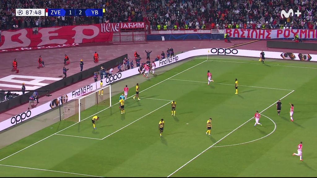 Estrella Roja 2-2 Young Boys: Resumen del partido