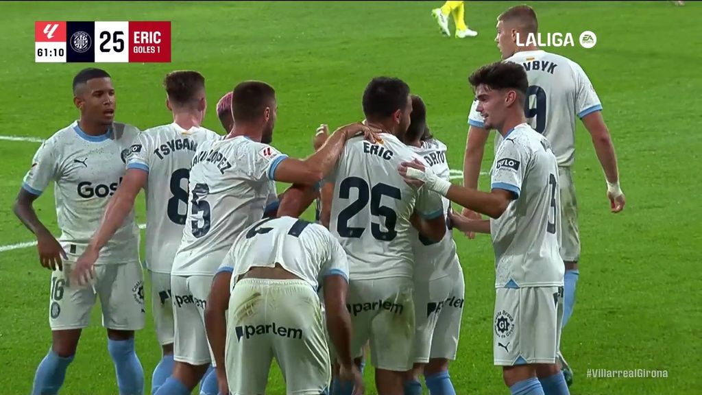 Villarreal 1-2 Girona: Gol de Eric García