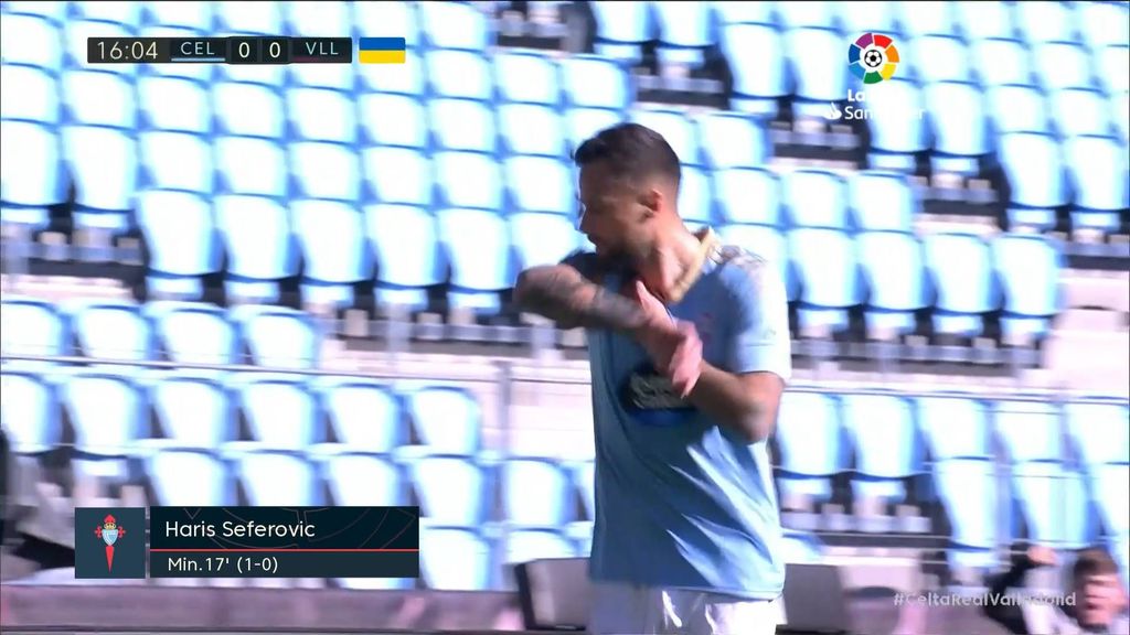 Celta 1-0 Valladolid: Gol de Seferovic