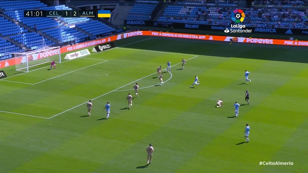 Celta 2-2 Almería: Gol de Carles Pérez