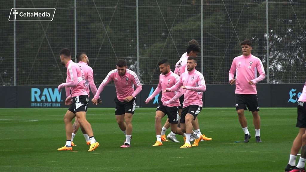 Aidoo y Beltrán, fuera del grupo en el entrenamiento del Celta