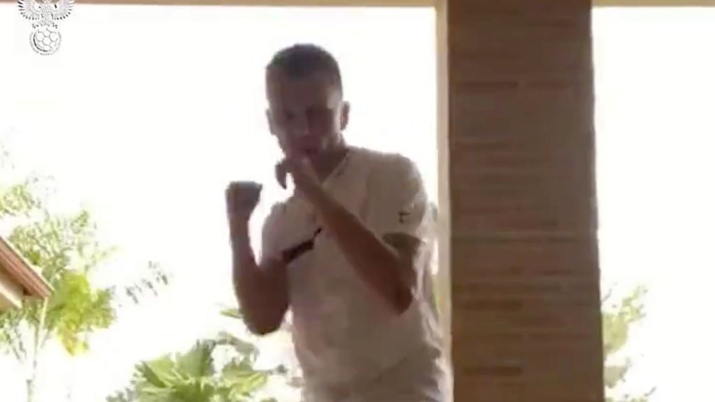 Así se entrena Cheryshev durante la cuarentena por el coronavirus