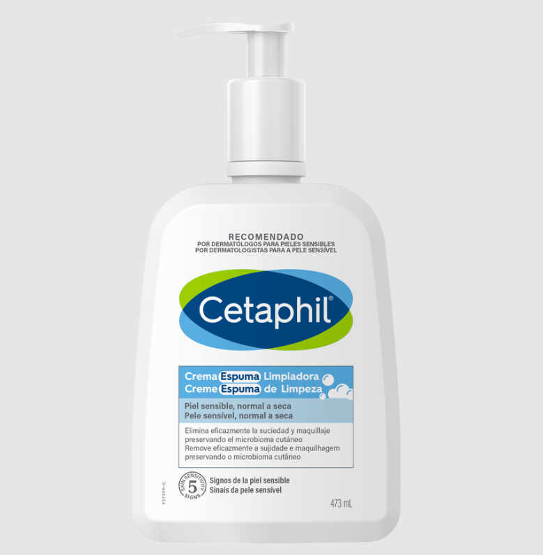 Crema espuma limpiadora