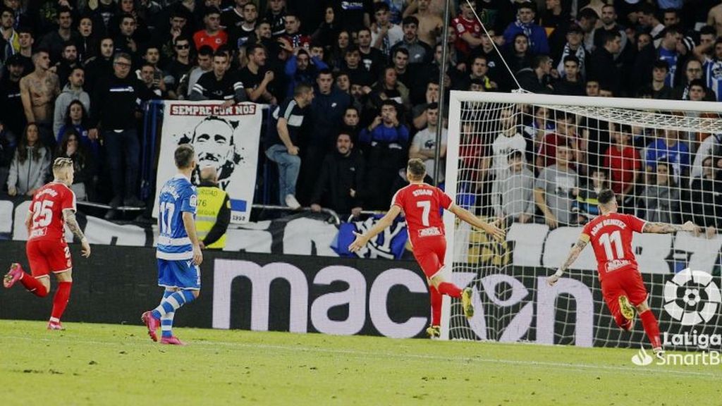 Deportivo-Girona: Gol de Stuani (2-2)