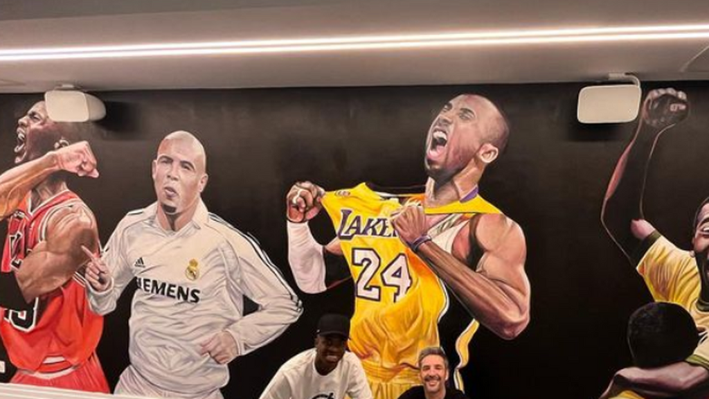 Cristiano y Lebron, las nuevas incorporaciones en el gimnasio de Vinicius: se unen a Jordan, Pelé o Kobe