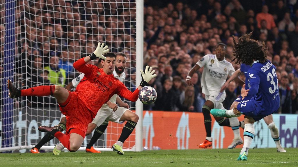 Chelsea 0-2 Real Madrid: la parada de Curtois a Cucurella