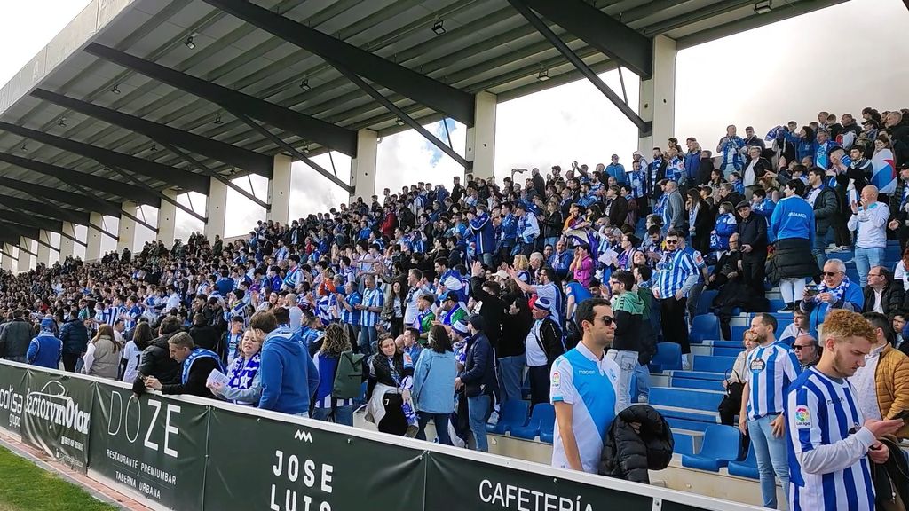 La afición del Dépor invade el Reina Sofía