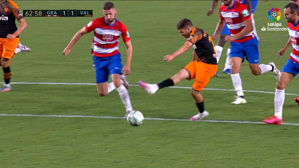 Granada 1-1 Valencia: Gol de Manu Vallejo