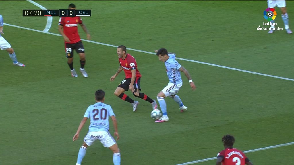 Mallorca 5-1 Celta: Polémica en el penalti de Santi Mina