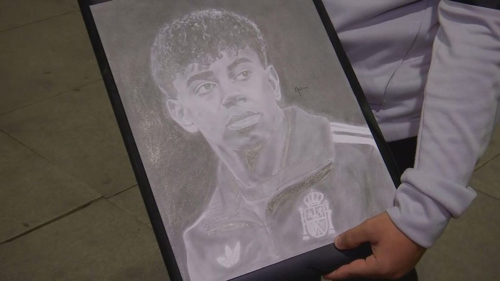 El aficionado que realizó un dibujo a Lamine Yamal pero no pudo entregárselo