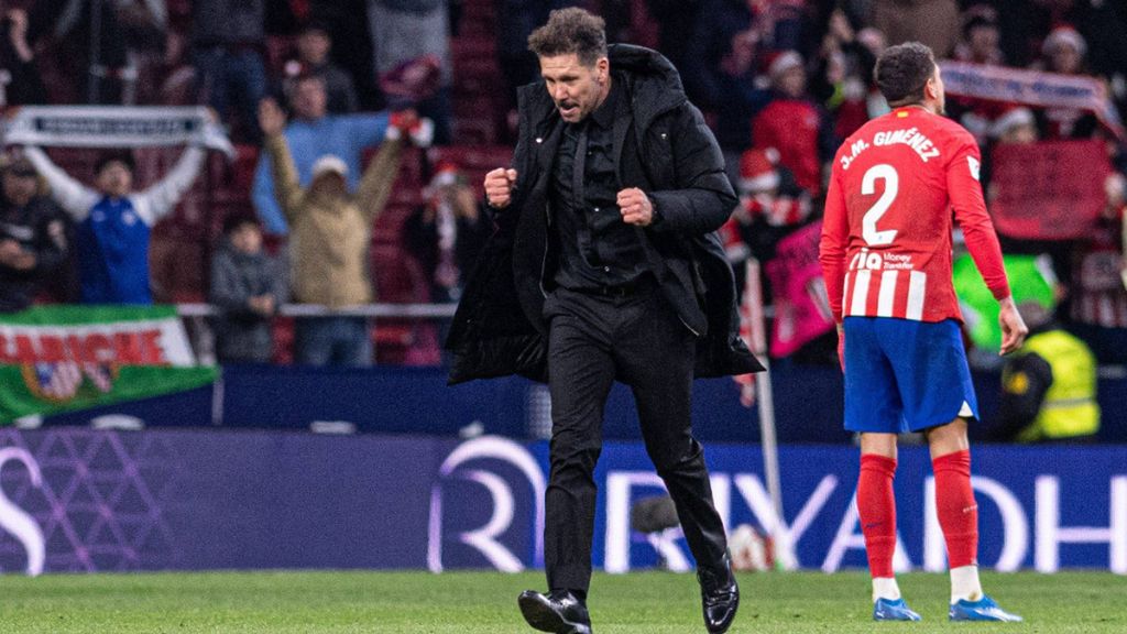 Simeone, eufórico tras la victoria en el último partido del año
