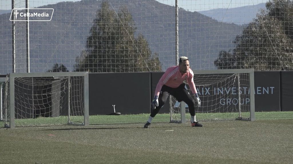 Diego Alves se entrena por primera vez con el Celta