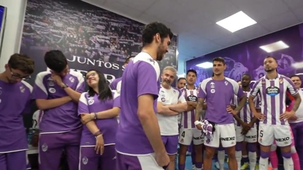 El inspirador mensaje del jugador del Valladolid antes del ascenso que desató la emoción de sus compañeros