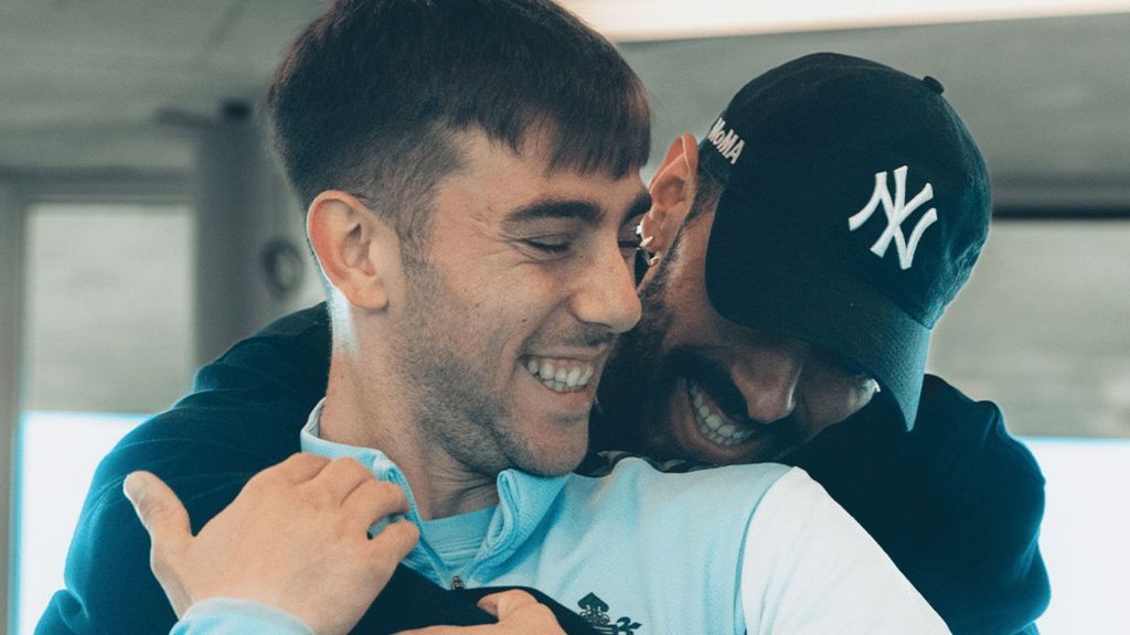 Primer entrenamiento de Iker Losada con el Celta