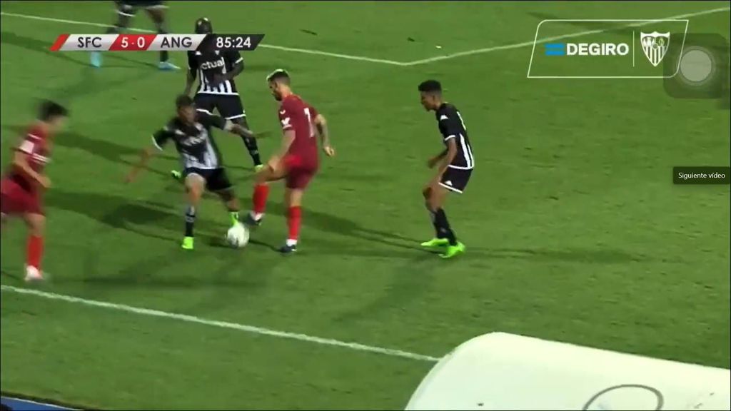 El caño de Suso ante el Angers