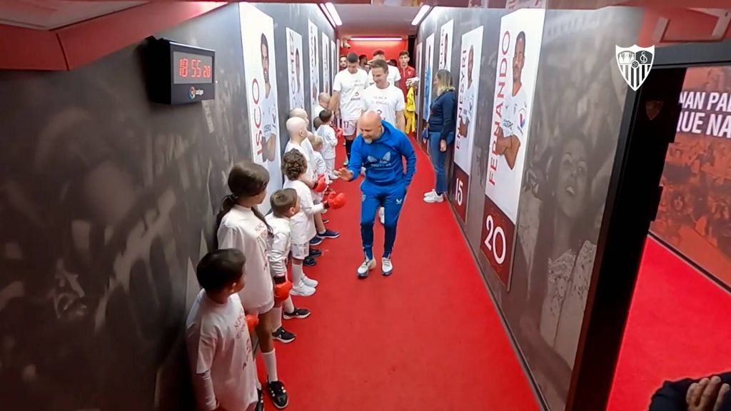 El detalle de Sampaoli con los pequeños con cáncer