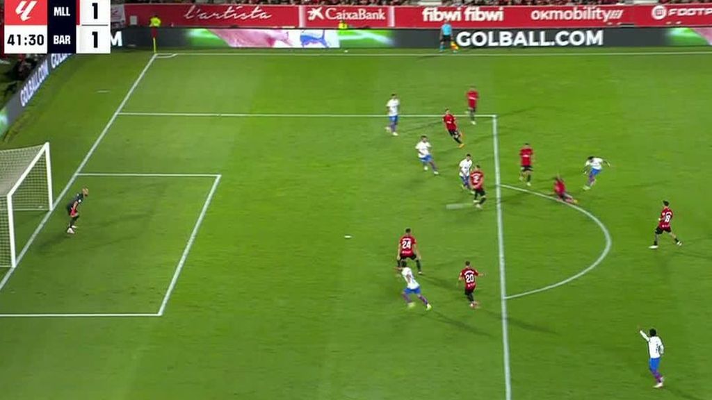 Mallorca 2-2 Barcelona: Gol de Raphinha