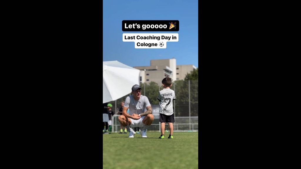 el guiño de Toni Kroos con Mbappé en su campus